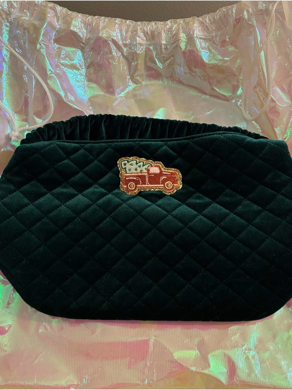 Stoney Clover Velvet Top Handle Bag